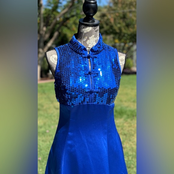 🎉🎈2xHP🎈🎉 Vintage Zum Zum Royal Blue Gown - Picture 4 of 8